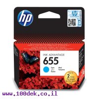 דיו למדפסת HP CZ110AE/655 כחול - מקורי