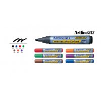 טוש מחיק Artline 517 - ראש עגול, כחול